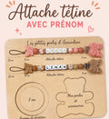 Attache tétine avec prénom