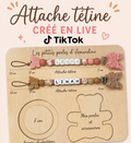 Attache tétine créée en live ￼
